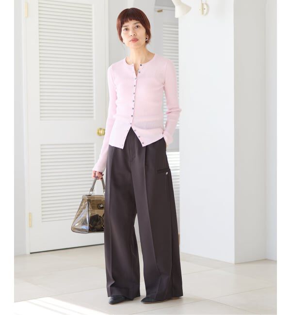 IENA「《WEB限定/追加予約》ハイゲージリブカーディガン」|カーディガン|