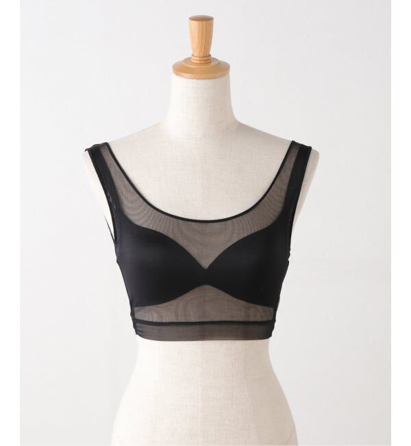 IENA LA BOUCLE「NICENICE MOMENT/ナイスナイスモーメント MESH BRA TANK NNM3-25 S-012/NNM03-2」|その他|ブラック