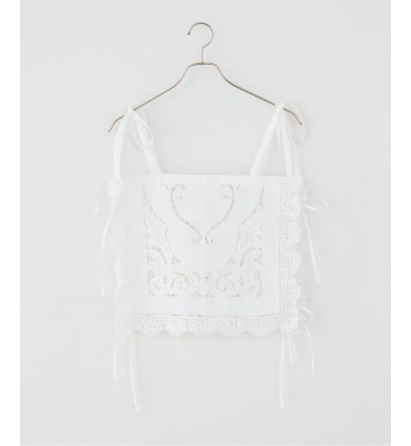 IENA LA BOUCLE「HERITER/エリテ ボビンレース カットワーク パーツ キャミソール H0-00-3073」|キャミソール|