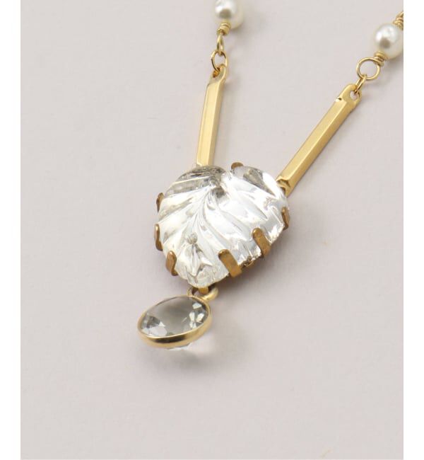 IENA LA BOUCLE「monshiro/モンシロ ハナミズキ グラス ショート ネックレス MNP-241」|ネックレス|