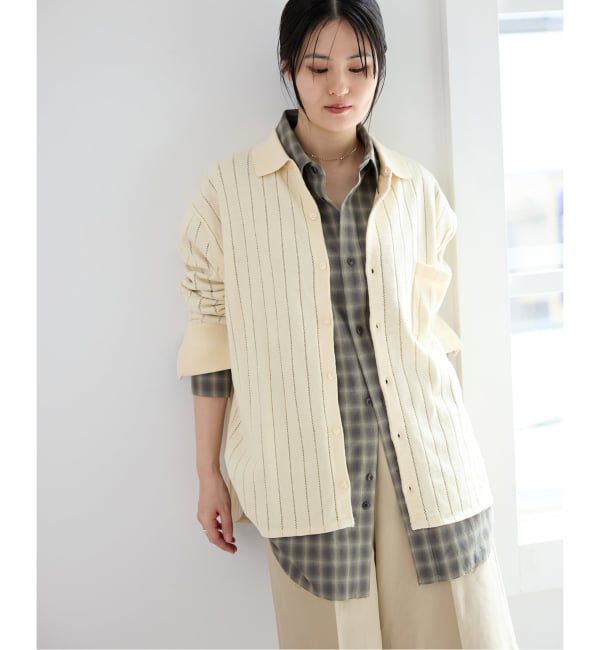 IENA「WANDERUNG/ワンデルング cotton cashmere knit SH ニット WRKNN-005-01」|ニット・セーター|