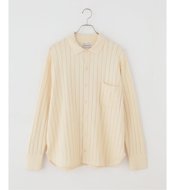 IENA「WANDERUNG/ワンデルング cotton cashmere knit SH ニット WRKNN-005-01」|ニット・セーター|