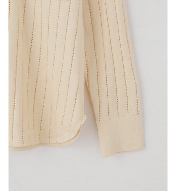 IENA「WANDERUNG/ワンデルング cotton cashmere knit SH ニット WRKNN-005-01」|ニット・セーター|