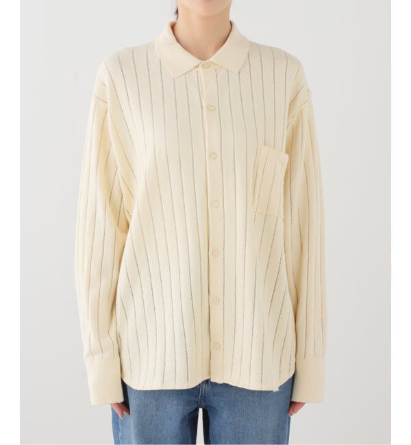 IENA「WANDERUNG/ワンデルング cotton cashmere knit SH ニット WRKNN-005-01」|ニット・セーター|