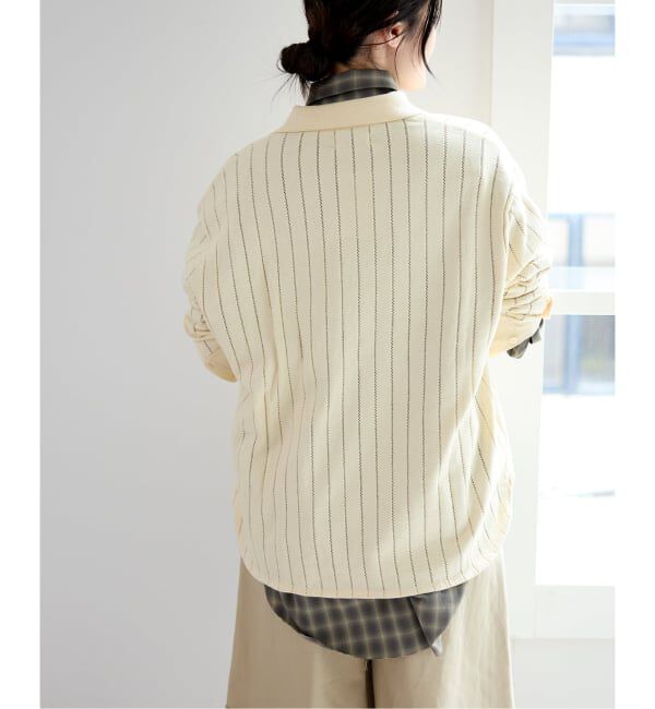 IENA「WANDERUNG/ワンデルング cotton cashmere knit SH ニット WRKNN-005-01」|ニット・セーター|