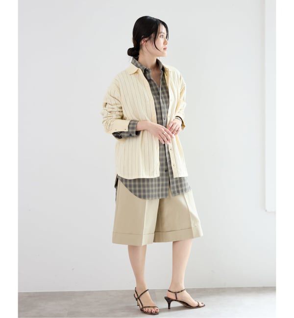 IENA「WANDERUNG/ワンデルング cotton cashmere knit SH ニット WRKNN-005-01」|ニット・セーター|