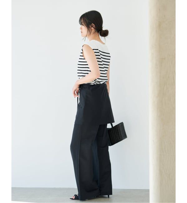 IENA「CURRENTAGE/カレンテージラップパンツ A2561UP 403」|スラックス|