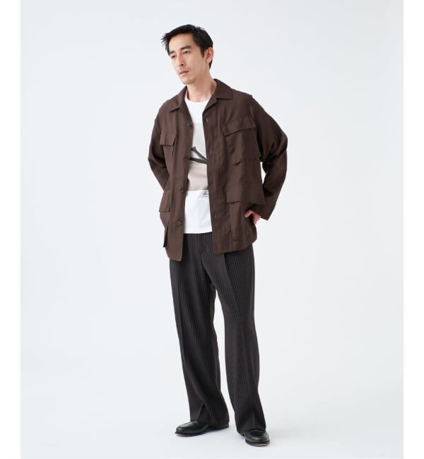 EDIFICE「ETS.MATERIAUX(マテリオ) スーピマ ファティーグ ジャケット」|ミリタリージャケット|