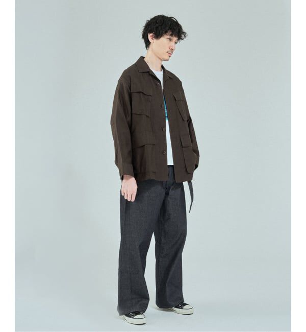 EDIFICE「ETS.MATERIAUX(マテリオ) スーピマ ファティーグ ジャケット」|ミリタリージャケット|