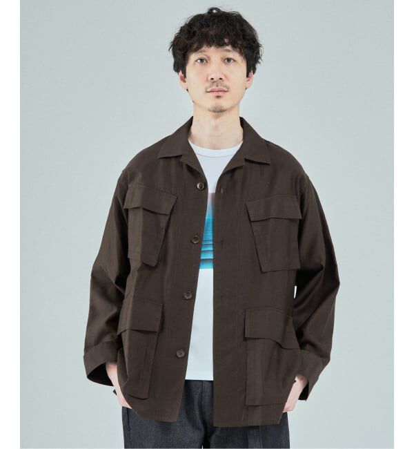 EDIFICE「ETS.MATERIAUX(マテリオ) スーピマ ファティーグ ジャケット」|ミリタリージャケット|