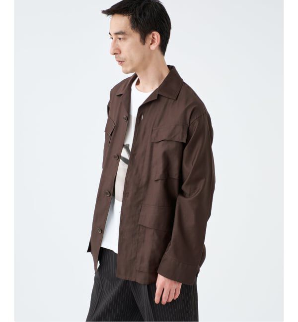 EDIFICE「ETS.MATERIAUX(マテリオ) スーピマ ファティーグ ジャケット」|ミリタリージャケット|