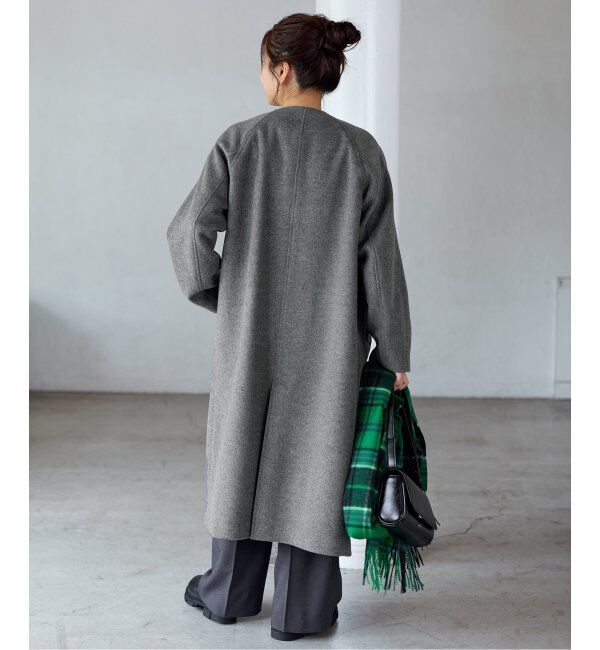 JOURNAL STANDARD「スーパー140ビーバーノーカラーコート」|ノーカラーコート|