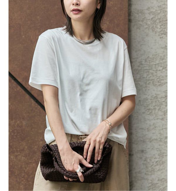 JOURNAL STANDARD「《追加2》汗ジミ防止ナノシアハーフスリーブT」|Tシャツ・カットソー|ホワイト