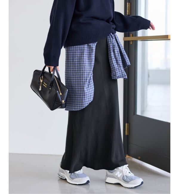 FRAMeWORK「≪追加≫シルキーキュプラバイアススカート2」|スカート|