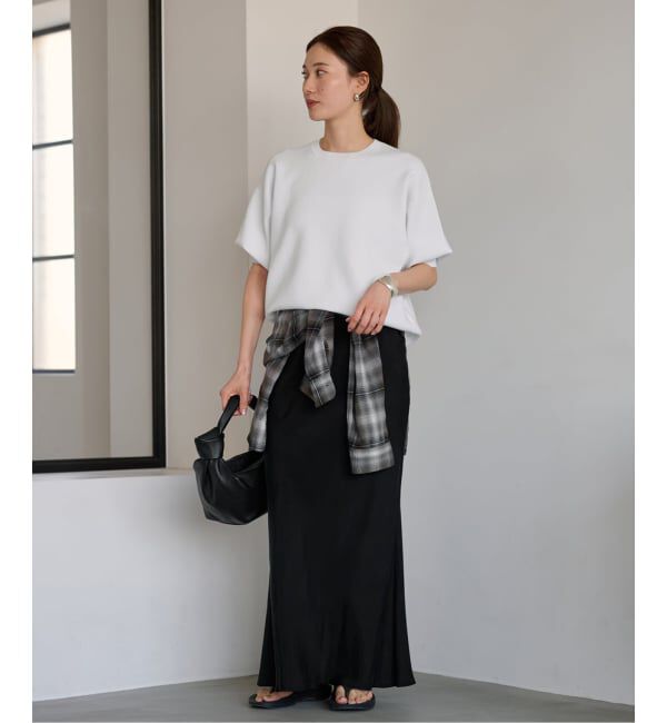 FRAMeWORK「≪追加≫シルキーキュプラバイアススカート2」|スカート|