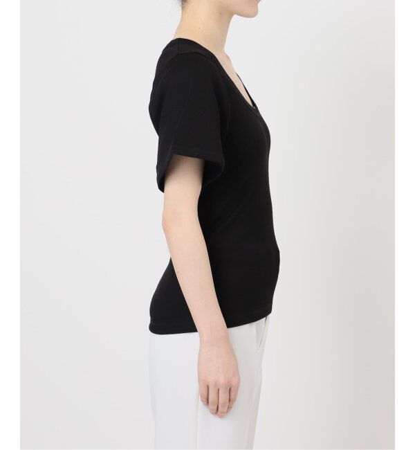 NOBLE「《追加》BY MALENE BIRGER/バイマレーネビルガー リブUネックTEE」|Tシャツ・カットソー|