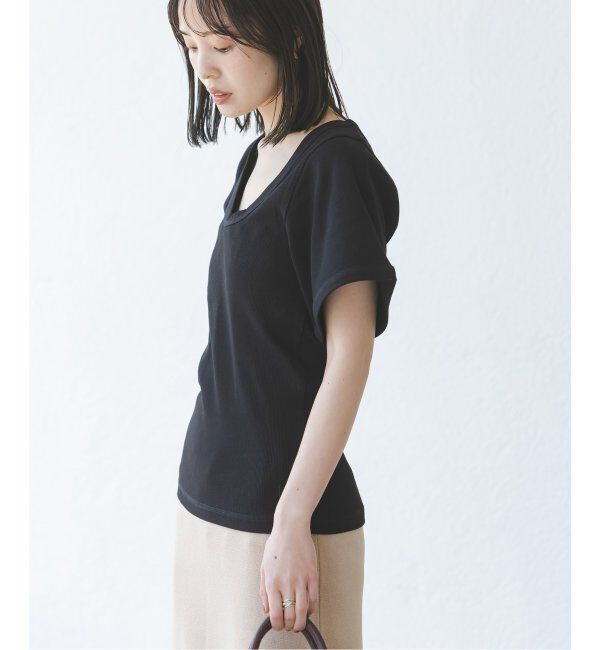 NOBLE「《追加》BY MALENE BIRGER/バイマレーネビルガー リブUネックTEE」|Tシャツ・カットソー|