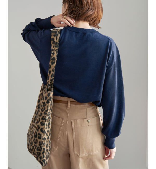 Spick and Span「《WEB限定 / 追加3》18G クルーネックプルオーバー」|ニット・セーター|