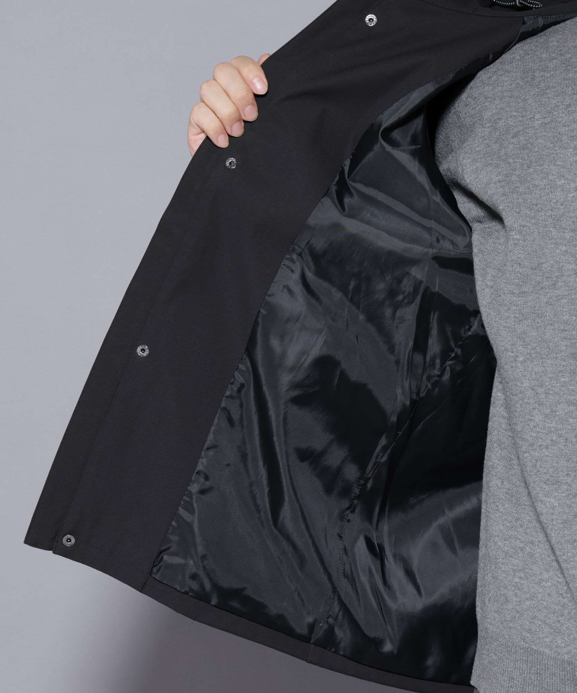 nano･universe「ボンディングウォームパーカー」|ブルゾン・スタジャン|