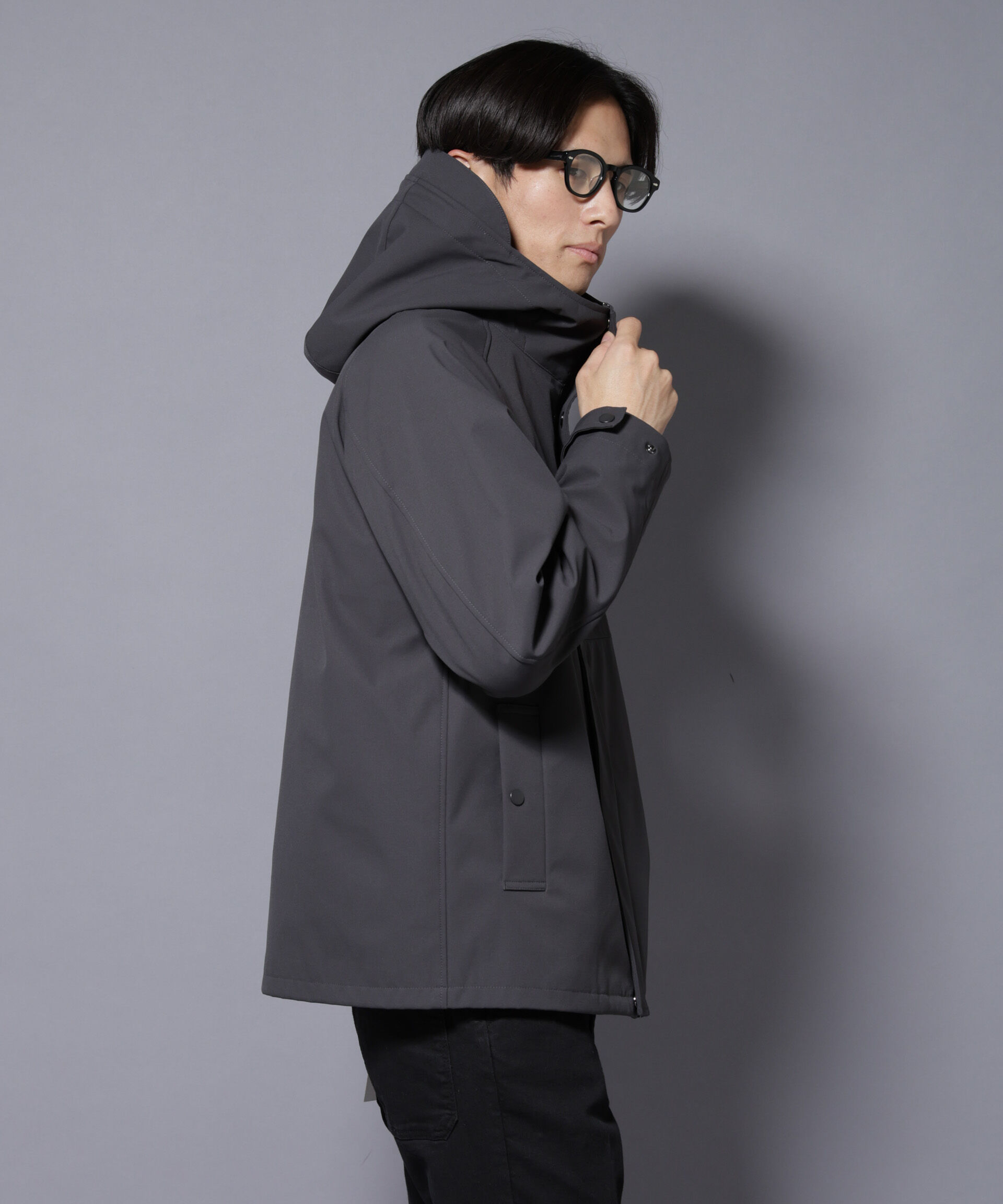 nano･universe「ボンディングウォームパーカー」|ブルゾン・スタジャン|