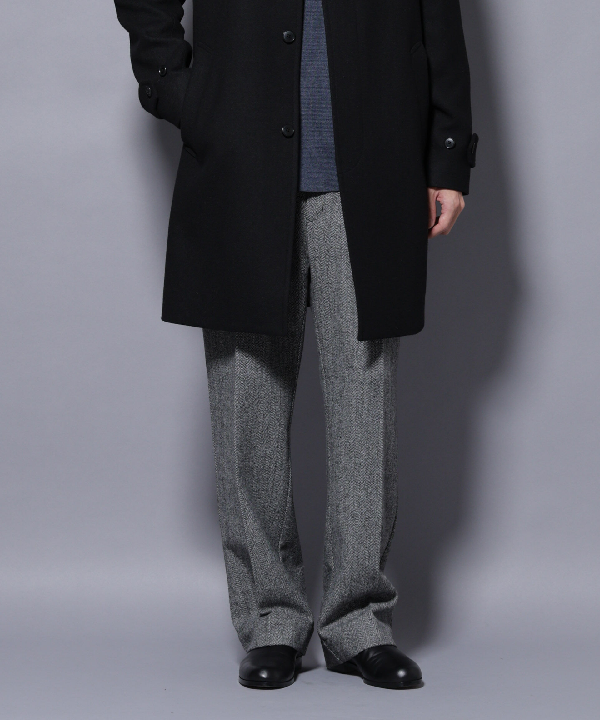 nano･universe「ヘリンボーンストレートスラックス」|チノ|