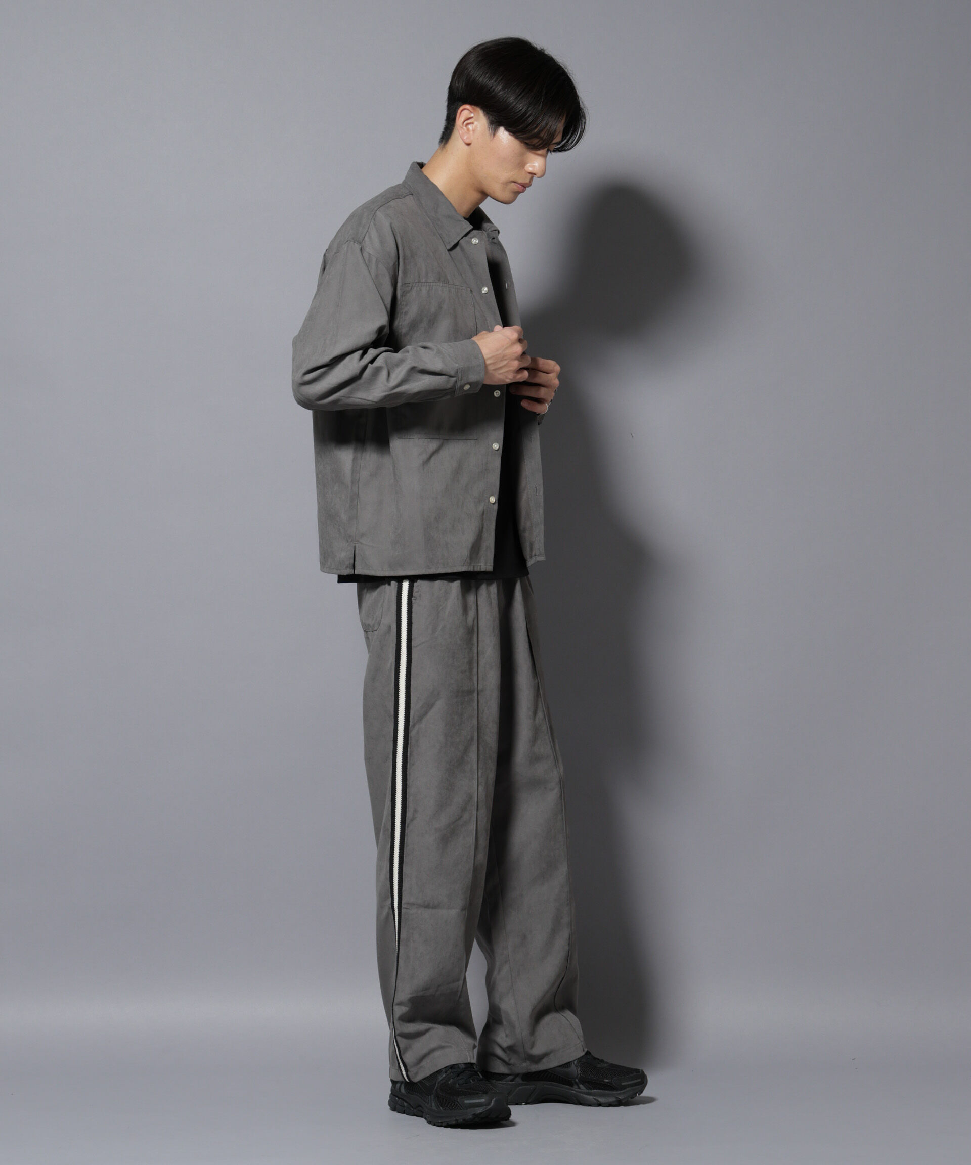 nano･universe「NORMANBROS別注ワイドポケット ピーチ起毛シャツ(セットアップ可)」|シャツ・ブラウス|