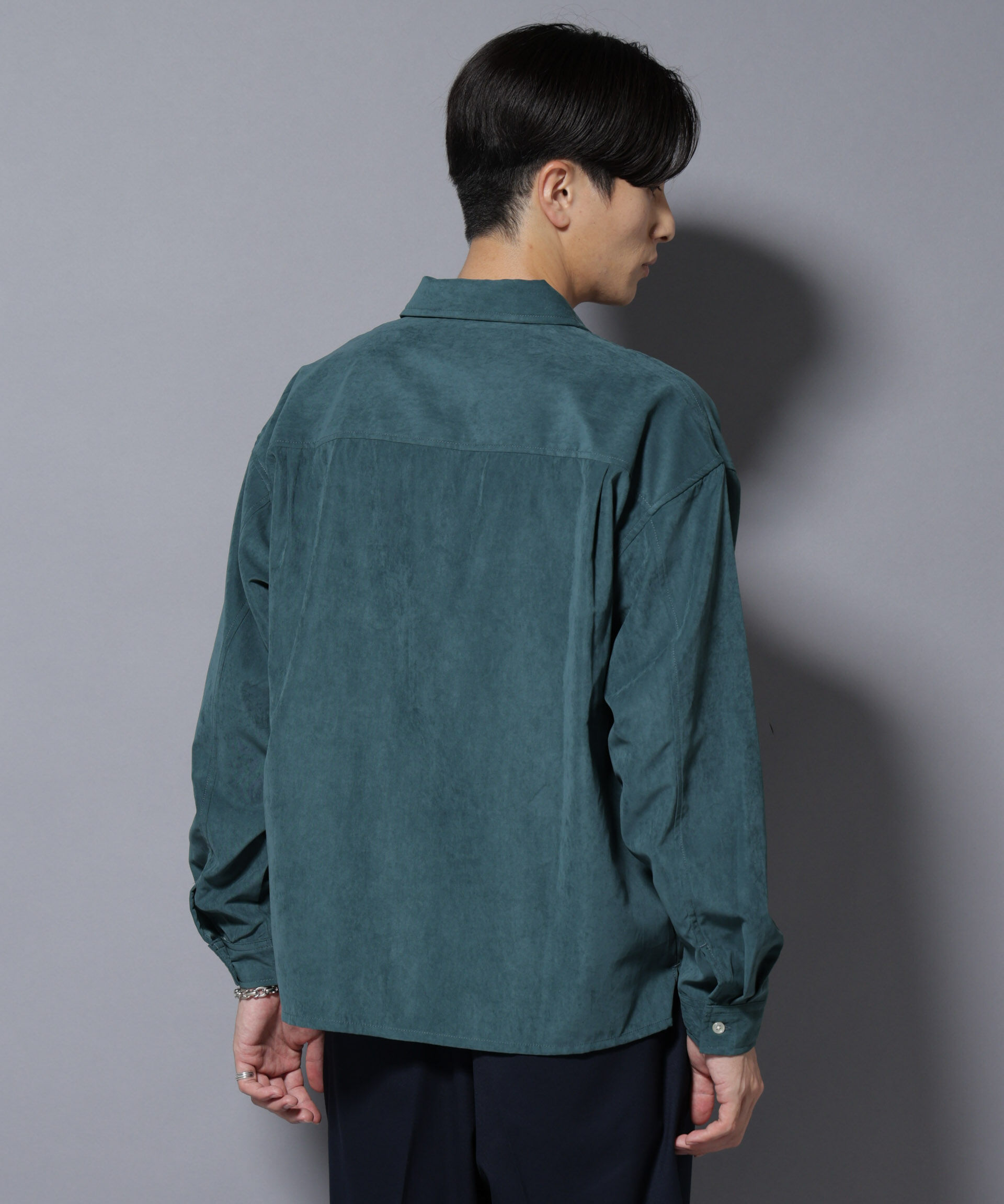 nano･universe「NORMANBROS別注ワイドポケット ピーチ起毛シャツ(セットアップ可)」|シャツ・ブラウス|