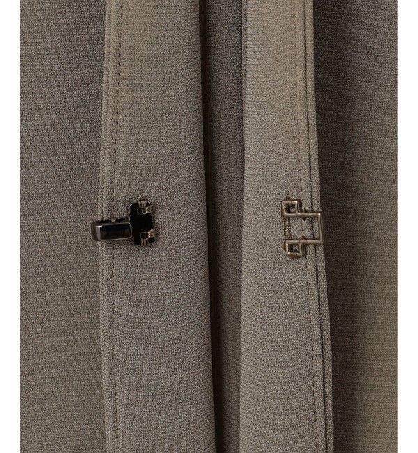 自由区「【ご好評アイテム・セットアップ対応・セレモニー・通勤】トリアセダブルクロスノーカラー ジャケット」|ノーカラージャケット|