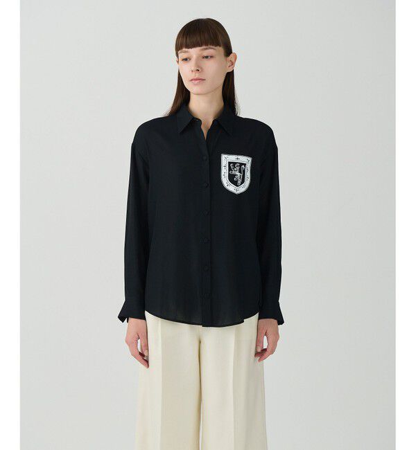 Grace Class「ダブルジョーゼットシャツ」|シャツ・ブラウス|ブラック