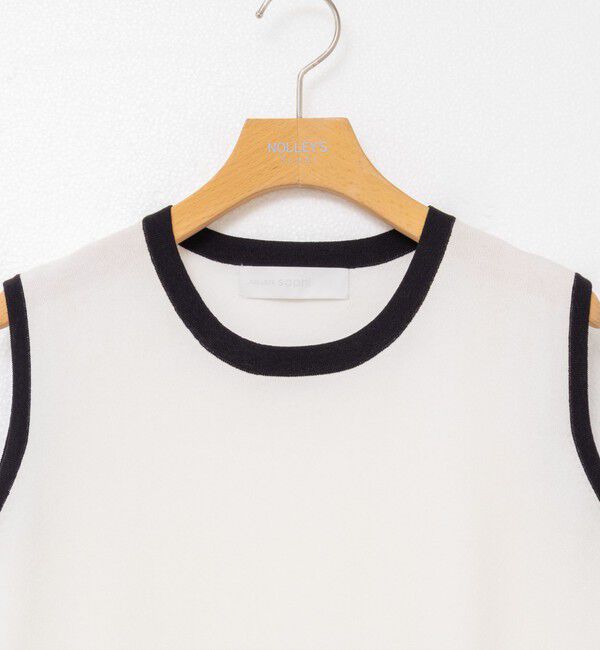 NOLLEY'S sophi「《アンサンブル対応/手洗い可能》綿ポリノースリーブプルオーバーニット」|ニット・セーター|