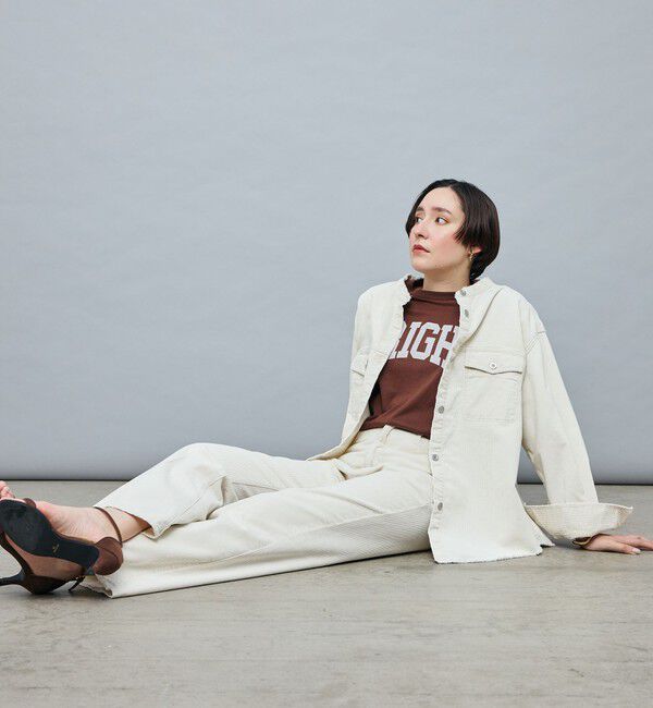 Rie Miller「【RM denim】硫化染コーデュロイシャツジャケット」|シャツ・ブラウス|