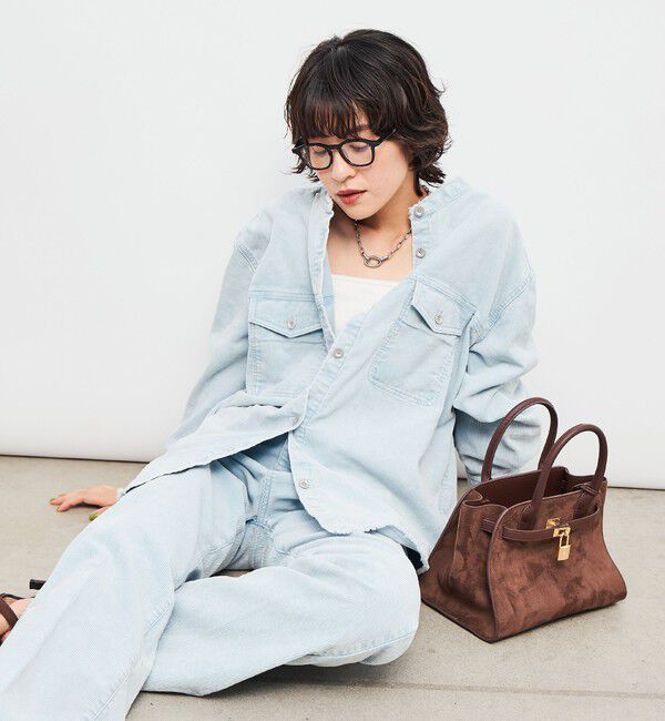 Rie Miller「【RM denim】硫化染コーデュロイシャツジャケット」|シャツ・ブラウス|