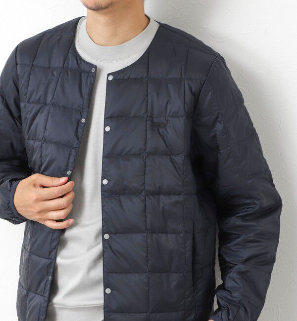 NOLLEY'S goodman「【TAION/タイオン】別注クジラ刺繍CREW NECK BUTTON DOWN JACKET」|ダウン|ネイビー