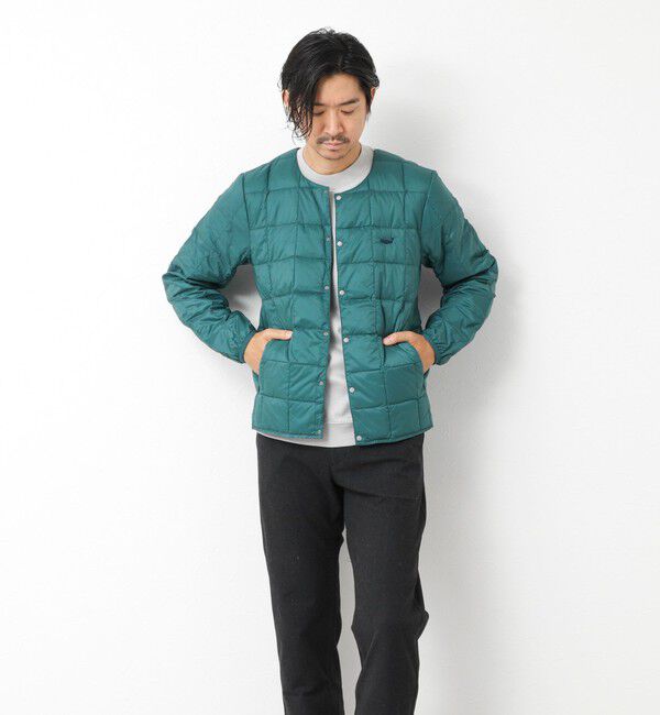 NOLLEY'S goodman「【TAION/タイオン】別注クジラ刺繍CREW NECK BUTTON DOWN JACKET」|ダウン|
