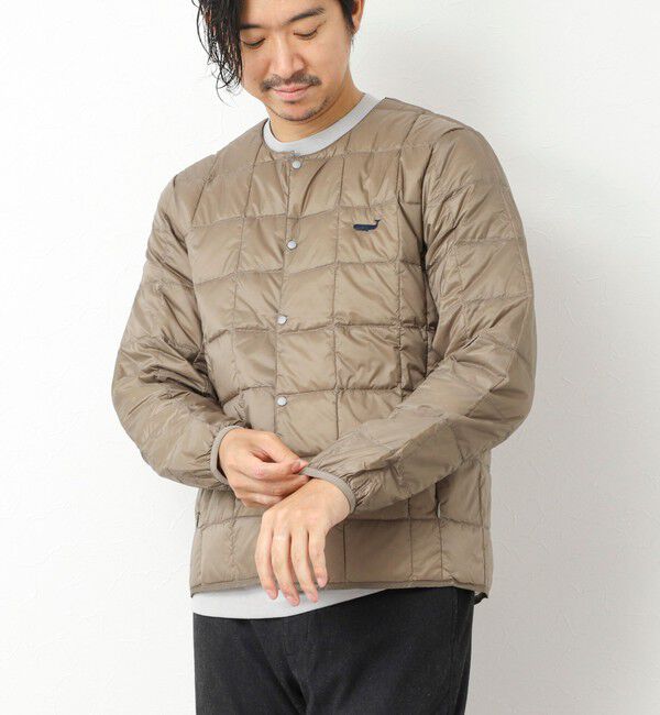 NOLLEY'S goodman「【TAION/タイオン】別注クジラ刺繍CREW NECK BUTTON DOWN JACKET」|ダウン|