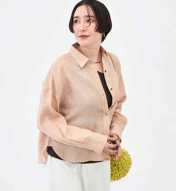 NOLLEY'S「MY STANDARD マルチWAYリネンショートシャツ」|シャツ・ブラウス|