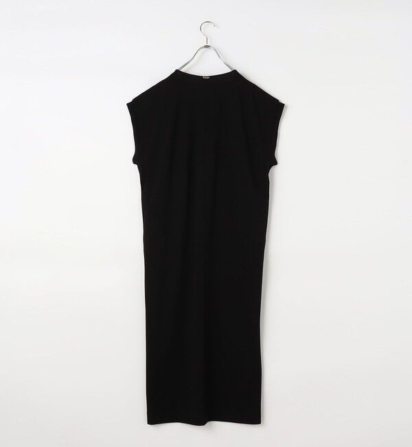 Rie Miller「ウォッシャブル袖口リブマキシ丈ワンピースジョーゼットダンボール」|ワンピース|