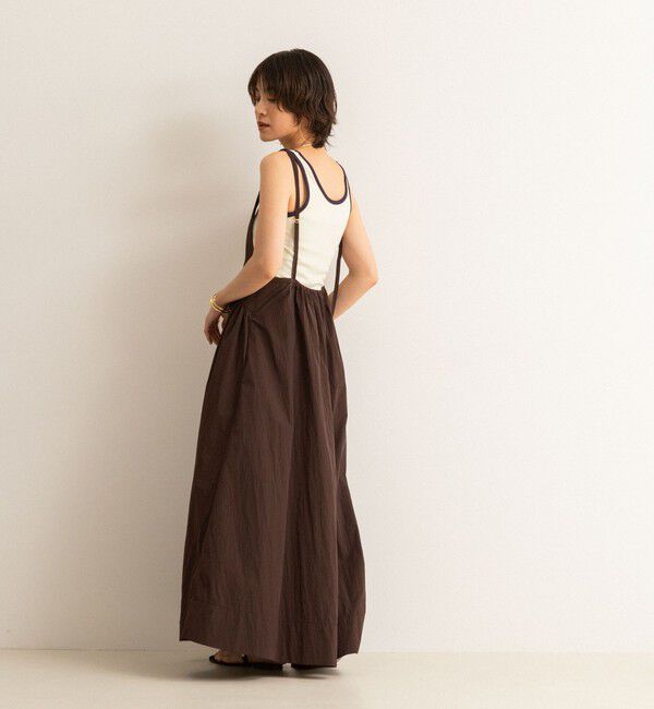 MAQWEL「【MAQWEL/マクウェル】ウォッシャブルソフトタフタワンピース」|ワンピース|