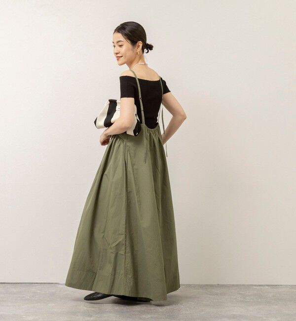 MAQWEL「【MAQWEL/マクウェル】ウォッシャブルソフトタフタワンピース」|ワンピース|