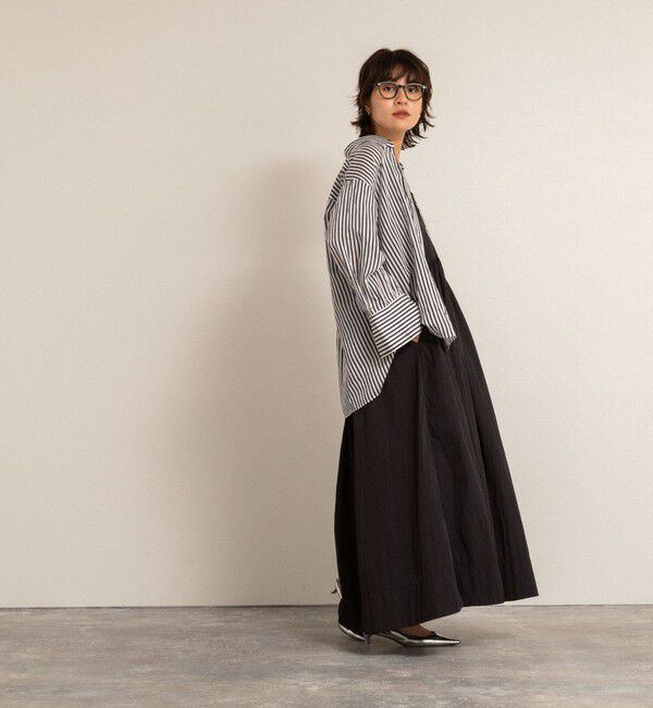 MAQWEL「【MAQWEL/マクウェル】ウォッシャブルソフトタフタワンピース」|ワンピース|