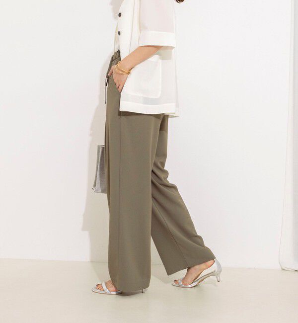 NOLLEY'S「【WEB＆一部店舗限定カラー】《セットアップ対応》ジョーゼットイージーワイドパンツ」|その他|