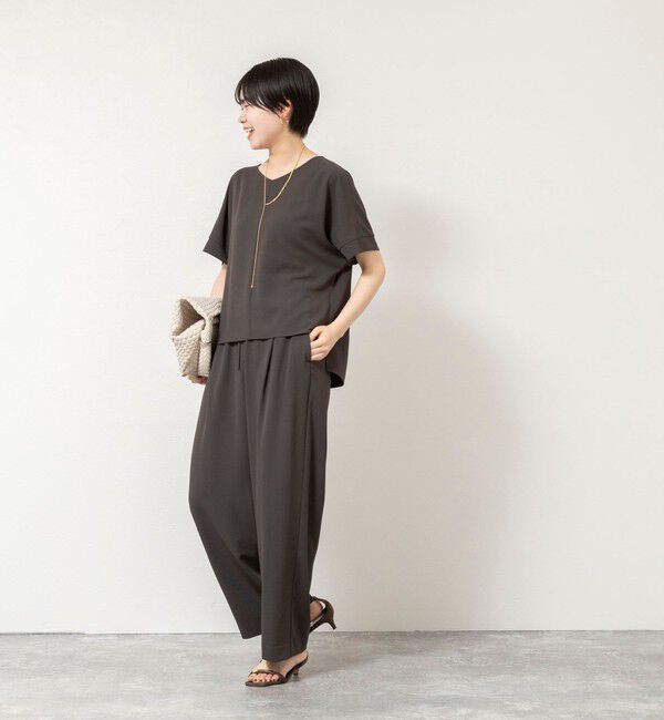 NOLLEY'S「【WEB＆一部店舗限定カラー】《セットアップ対応》ジョーゼットイージーワイドパンツ」|その他|