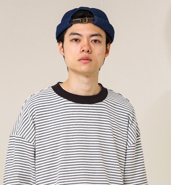 GLOSTER「DENIM /HICKORY ROLL CAP フィッシャーマンキャップ」|キャップ・キャスケット|