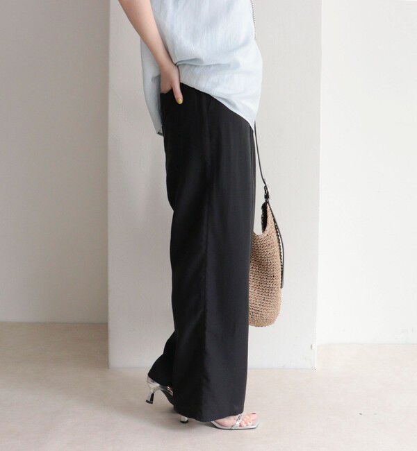 fredy emue「【接触冷感】ドライタンブラーセミワイドイージーパンツ」|チノ|