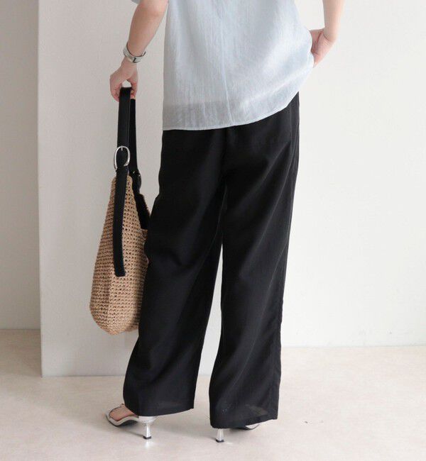 fredy emue「【接触冷感】ドライタンブラーセミワイドイージーパンツ」|チノ|