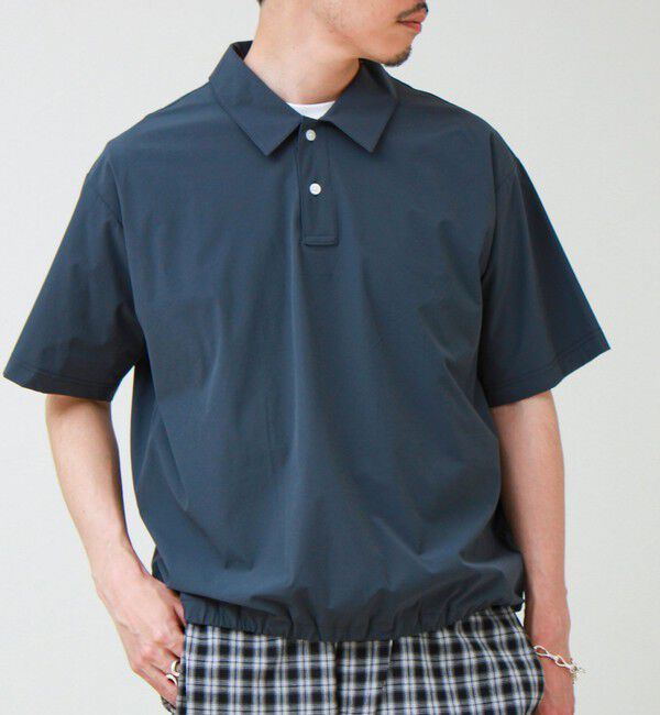 GLOSTER「【接触冷感/セットアップ着用可能】SoftCool ポロシャツ」|ポロシャツ|ネイビー