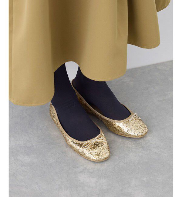 ROPE PICNIC PASSAGE「【AIRina/エアリーナ】軽くてやわらかいグリッターバレエシューズ」|バレエシューズ|