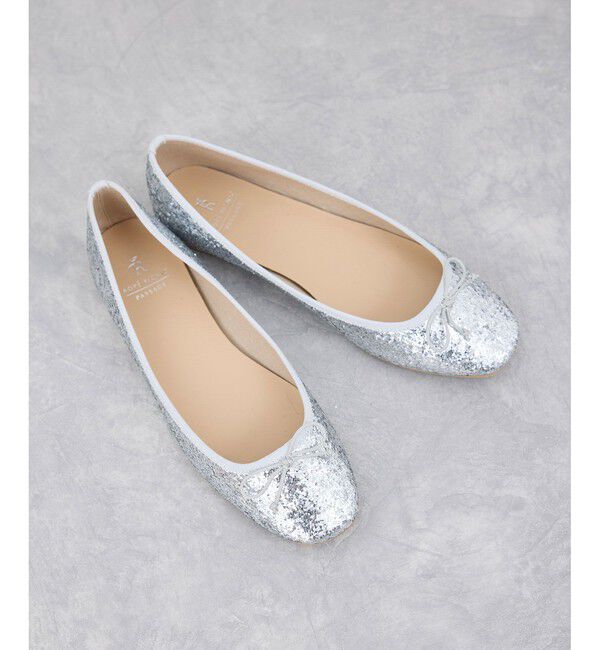 ROPE PICNIC PASSAGE「【AIRina/エアリーナ】軽くてやわらかいグリッターバレエシューズ」|バレエシューズ|シルバー