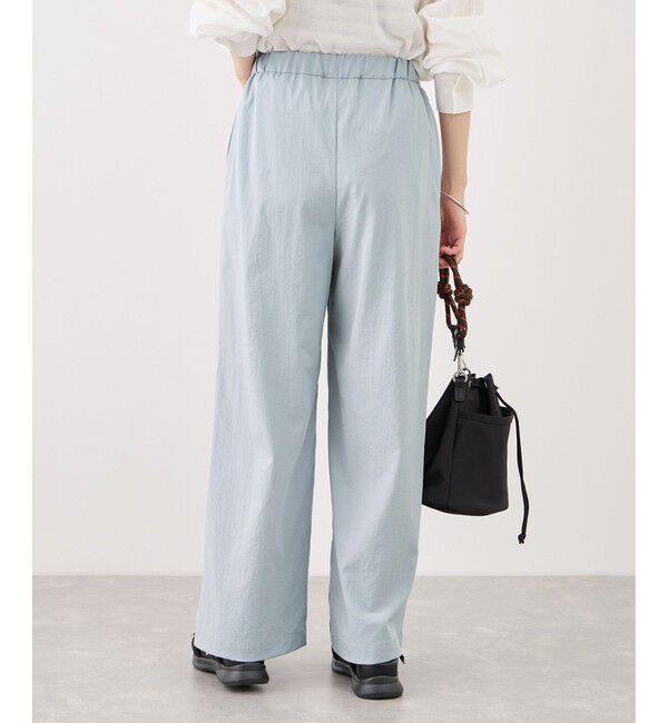 Rope&rsquo;Picnic「レーヨンナイロンイージーワイドパンツ」|チノ|