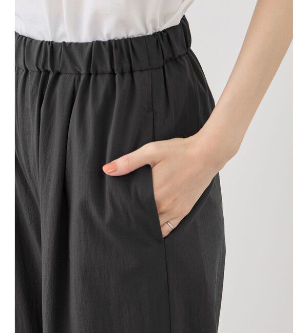 Rope&rsquo;Picnic「レーヨンナイロンイージーワイドパンツ」|チノ|